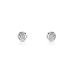 Boucles d'oreilles argent 925 zirconias - vue D1