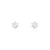 925 silver earrings with 2 zirconias - vue V1