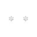 Boucles d'oreilles argent 925 2 zirconias - vue 1