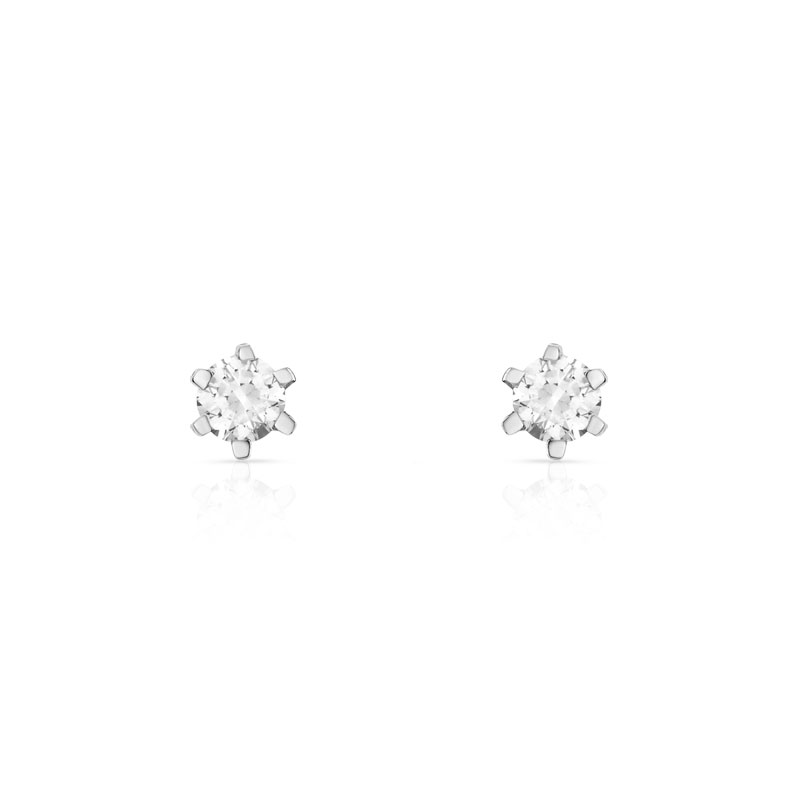 925 silver earrings 2 zirconias