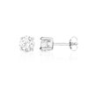 Boucles d'oreilles argent 925 2 zirconias - vue VD1