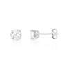 Boucles d'oreilles argent 925 2 zirconias - vue V1