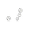 Boucles d'oreilles argent 925 zirconias - vue V1