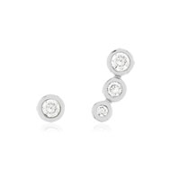 Boucles d'oreilles argent 925 zirconias