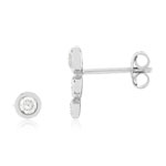 Boucles d'oreilles argent 925 zirconias - vue D1