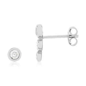 Boucles d'oreilles argent 925 zirconias
