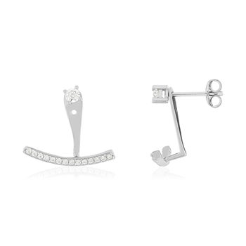 Boucles d'oreilles argent 925 zirconias