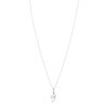 Collier argent 925 serpent et zirconias 45 cm - vue V1