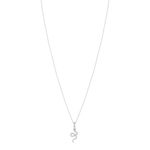 Collier argent 925 serpent et zirconias 45 cm - vue 1