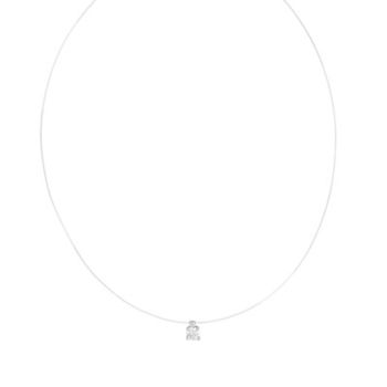 Collier argent 925 zirconia 45 cm