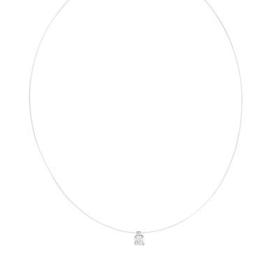 Necklace silver 925 zirconia 45 cm
