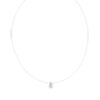 Necklace silver 925 zirconia 45 cm - vue V1