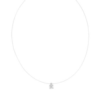 Collier argent 925 zirconia 45 cm