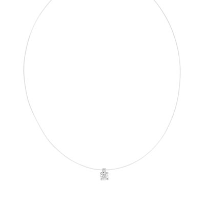 Necklace silver 925 zirconia 45 cm