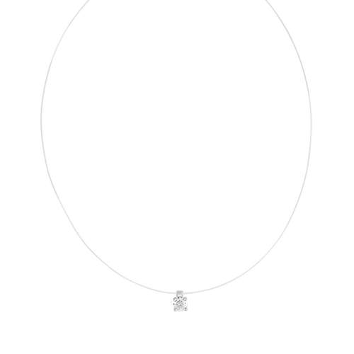 Collier argent 925 zirconia 45 cm