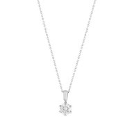 Collier argent 925 zirconia 45 cm