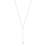 Collier argent 925 zirconia 45 cm - vue 1
