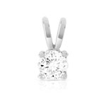 Pendentif argent 925 zirconia - vue 1
