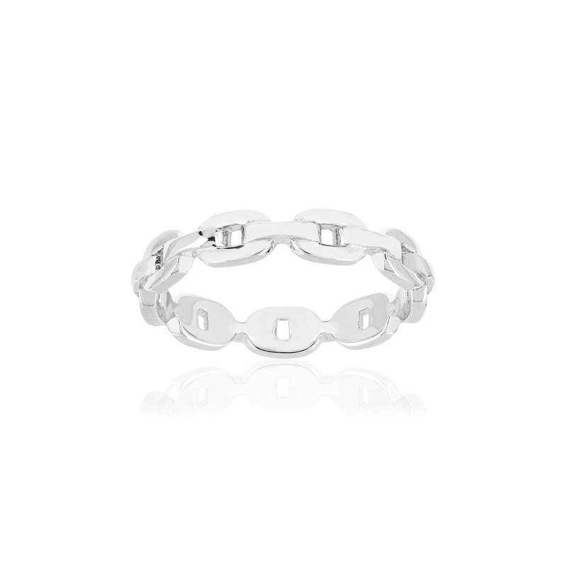 Bague argent 925 maille - vue 1