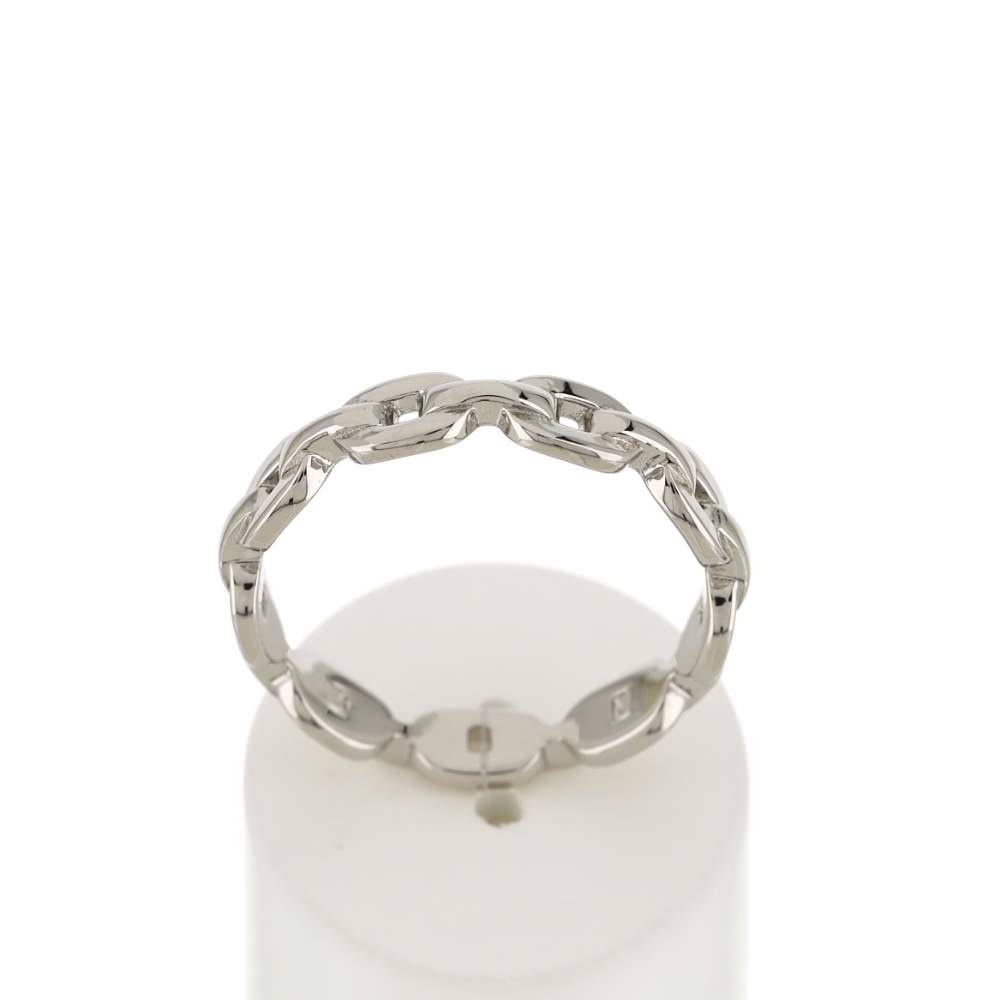 Bague argent 925 maille - vue 1
