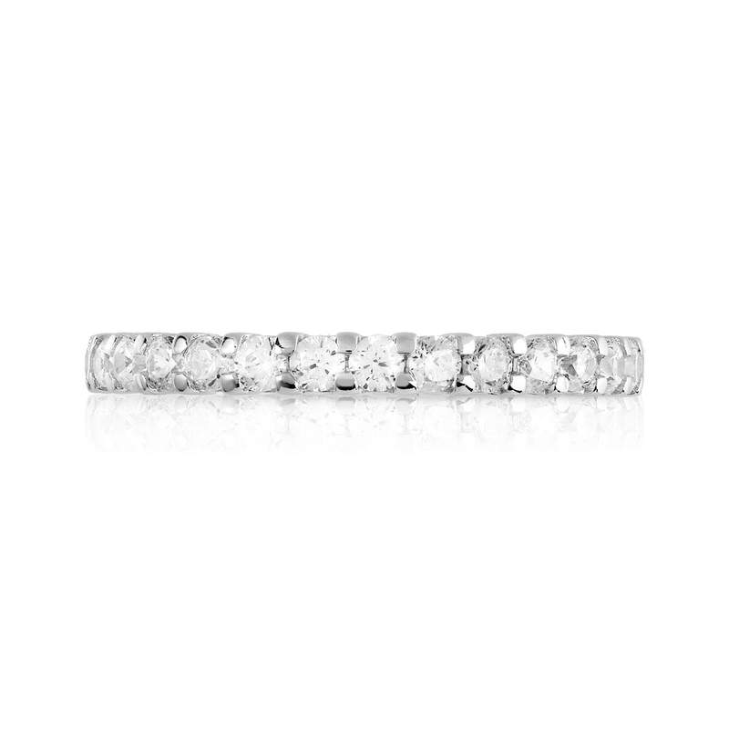 Alliance argent 925 zirconias tour complet - vue 3