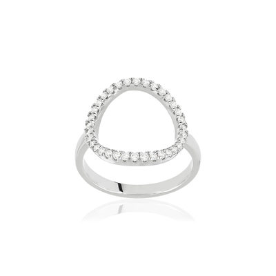 Silver ring 925 zirconias