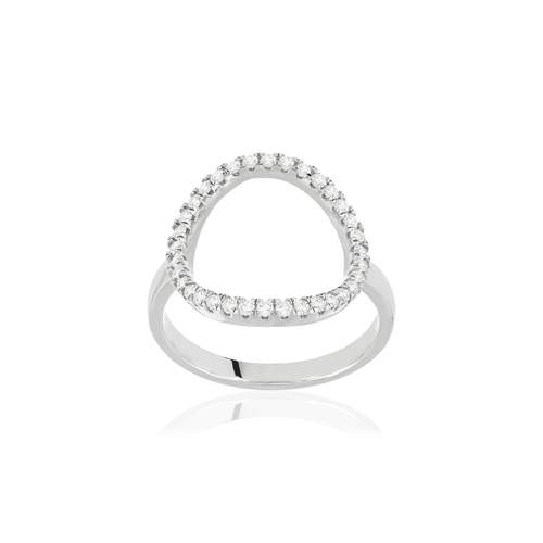 Silver ring 925 zirconias