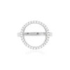 Ring silver 925 zirconias - vue V3