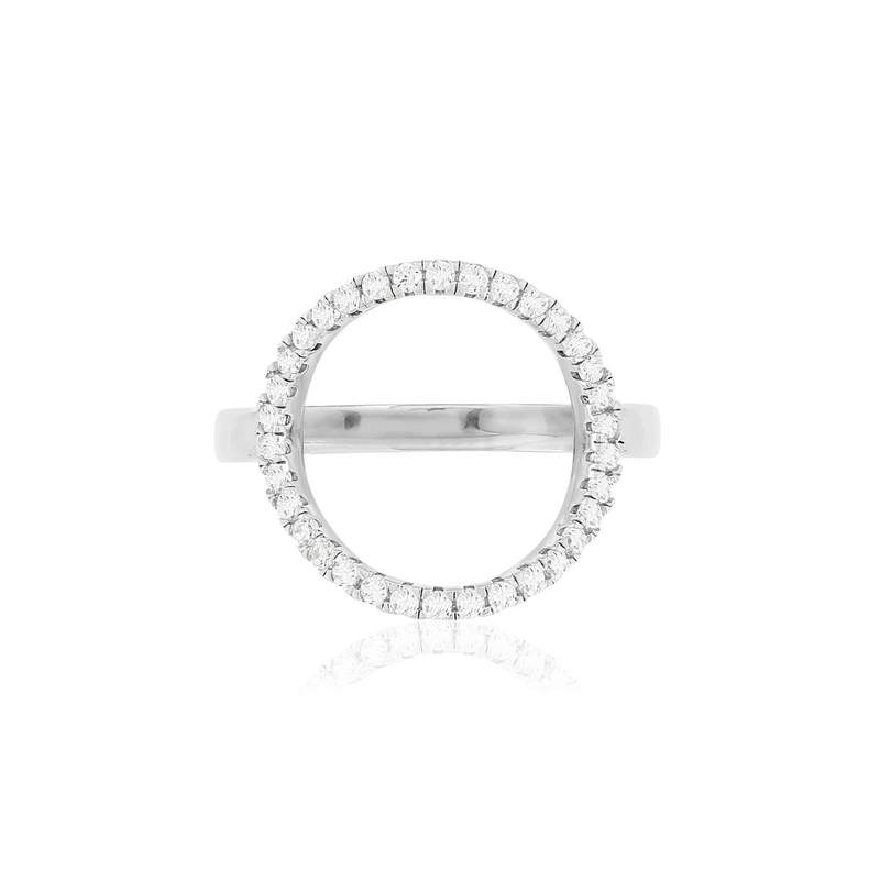 Bague argent 925 zirconias - vue 3