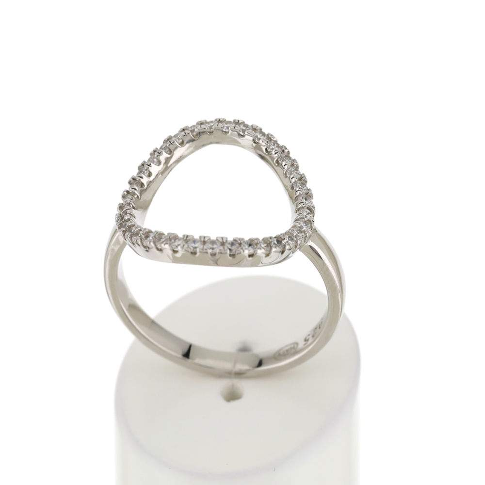 Bague argent 925 zirconias - vue 2