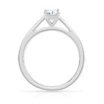 Solitaire argent 925 zirconia - vue 2