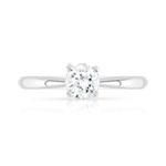 Solitaire argent 925 zirconia - vue 3