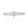 Bague argent 925 zirconias - vue V3
