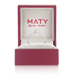 Bague argent 925 zirconias - vue E1