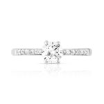 Bague argent 925 zirconias - vue 3