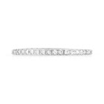 Alliance argent 925 zirconias demi tour - vue 3