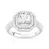 Bague argent 925 zirconias - vue V1
