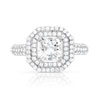 Bague argent 925 zirconias - vue V3