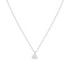 Collier or 750 blanc diamant DSI1 3 griffes 0.20ct - vue V1