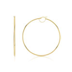 Créoles or 375 60mm - vue 1