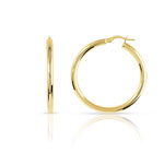 Créoles or 375 30mm - vue 1