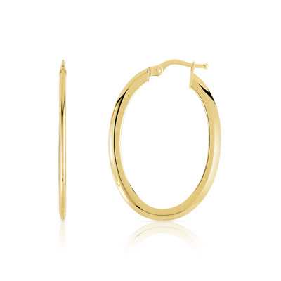 CREOLES yellow gold 375 20mm
