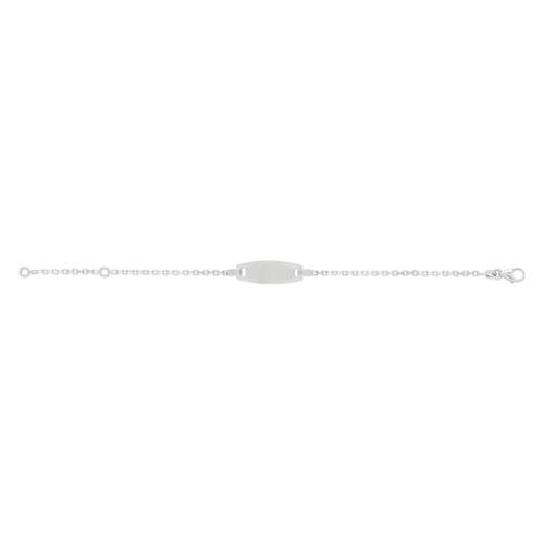 IDENTITÉ or blanc 375 maille forçat 14cm