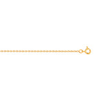 Chaîne maille forçat or 375 jaune 45 cm - vue 1