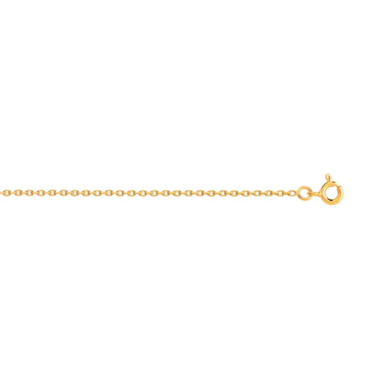 Chaîne maille forçat or 375 jaune 45 cm - vue 1