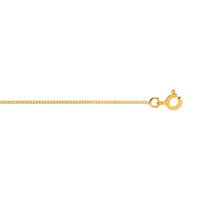 Chaîne maille gourmette or 375 jaune 40 cm - vue D1