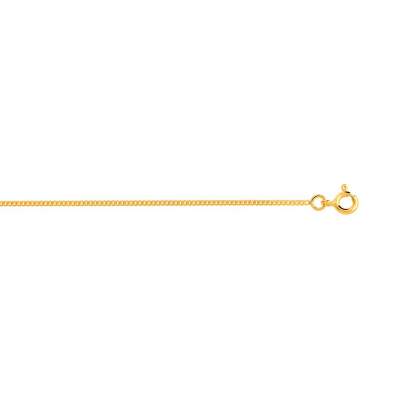 Chaîne maille gourmette or 375 jaune 45 cm - vue 1