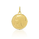 Médaille or 375 jaune vierge - vue 1