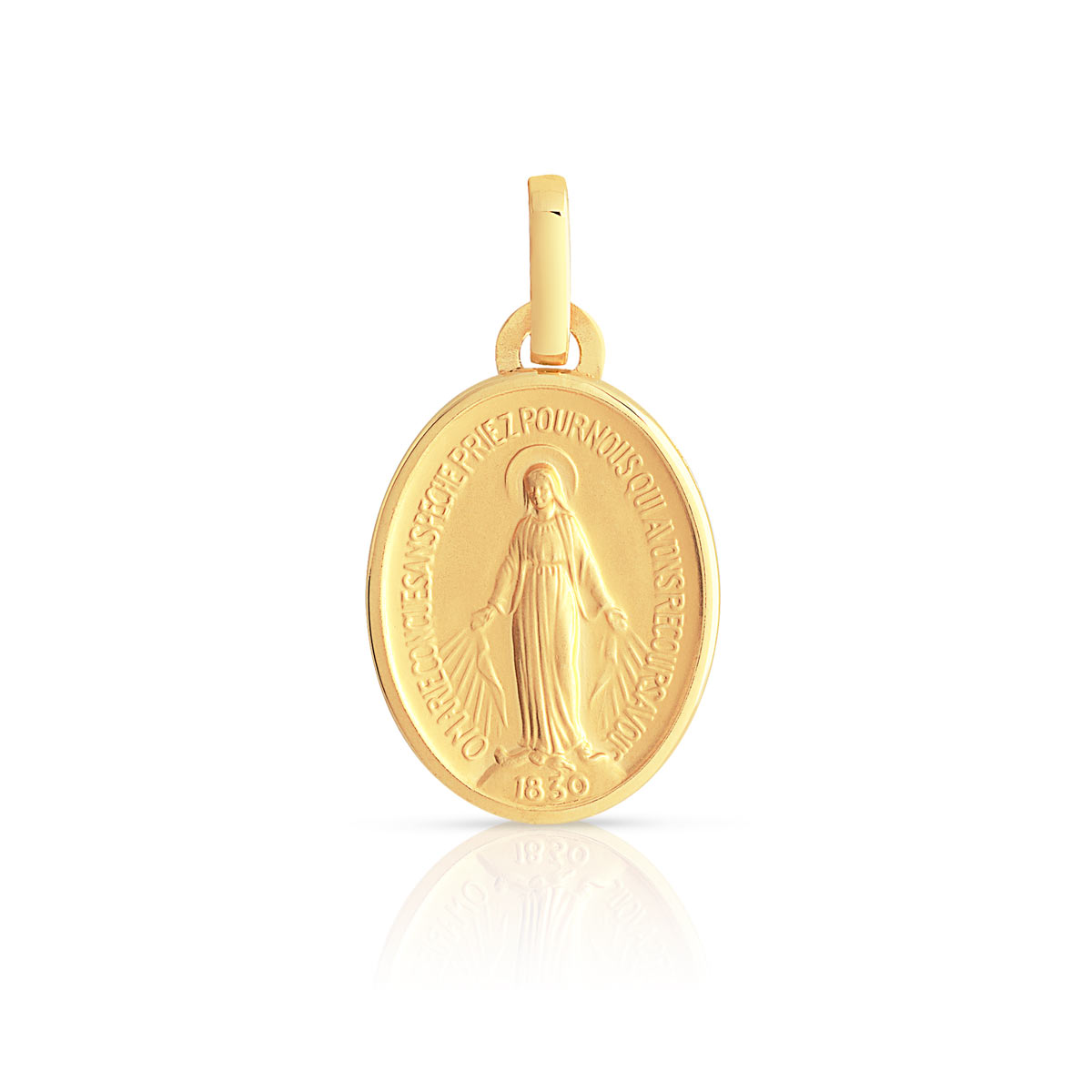 Médaille or 375 jaune vierge miraculeuse