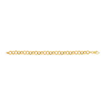 Gold bracelet 375 yellow 18 cm - view D1
